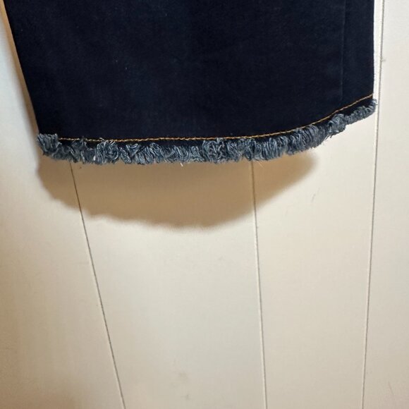 The Pioneer Woman Medium Pull-On Embroidered Denim Stretch Cropped Jeans Capris - Picture 3 of 10